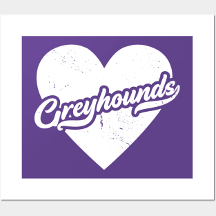 Vintage Greyhounds School Spirit // High School Football Mascot // Go Greyhounds Posters and Art
